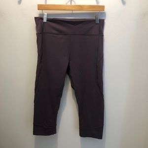 Purple Lululemon Crops Size 12